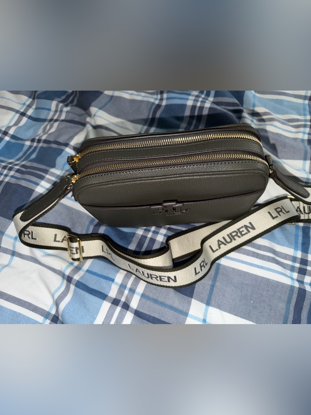 Brand New Lauren Ralph Lauren Crossbody Bag – Dark Olive (Tags Attached) - Picture 2 of 12